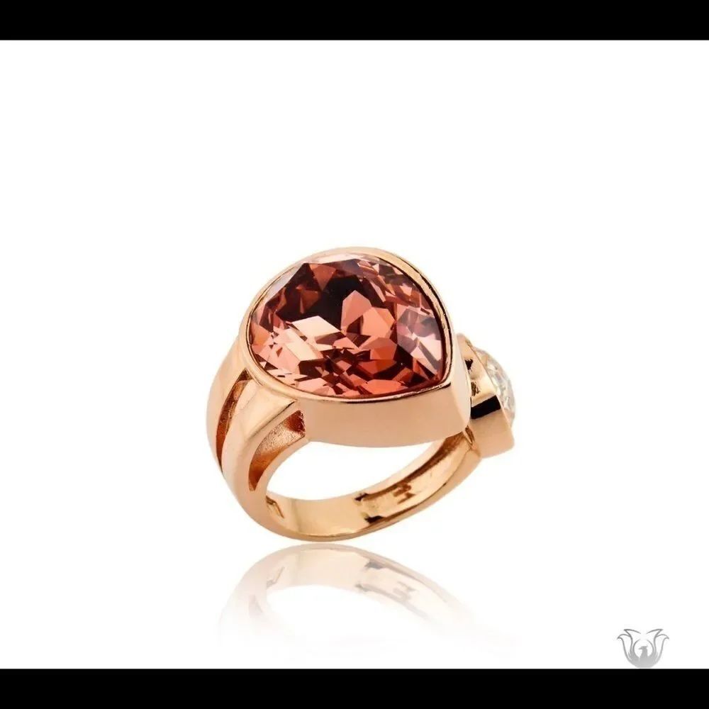 Swarovski crystals ring statement amazing quality